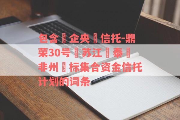 包含‮企央‬信托-鼎荣30号‮苏江‬泰‮非州‬标集合资金信托计划的词条