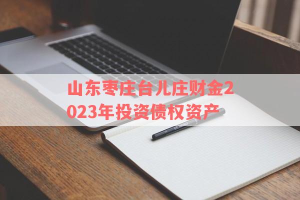 山东枣庄台儿庄财金2023年投资债权资产