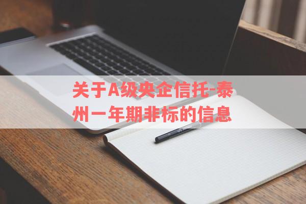 关于A级央企信托-泰州一年期非标的信息