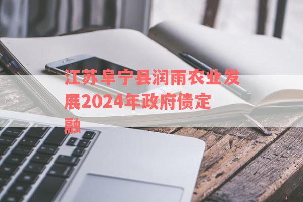 江苏阜宁县润雨农业发展2024年政府债定融